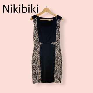 เดรส Nikibiki ผ้าโพลีสเปนเดคอย่างดี ไซด์ -  L   อก 38-40 เอว 30-32 สะโพก 38-40 ยาว 35 นิ้ว  เดรสทรงสวยน่ารักมาก