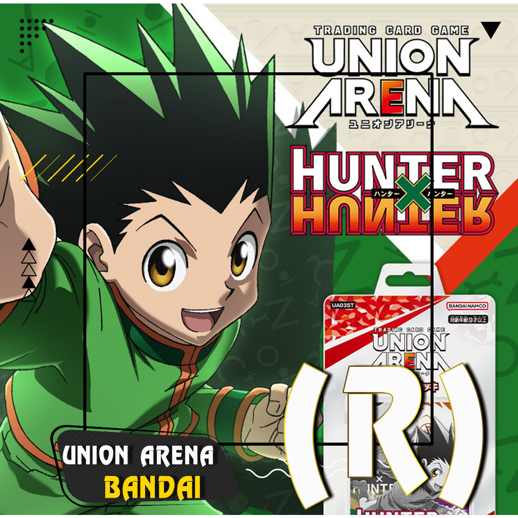 Union Arena - ยูเนี่ยนอารีน่า 🎮 การ์ดเกม Bandai 🎏 Hunter x Hunter ระดับ R เขียว/ฟ้า/ม่วง