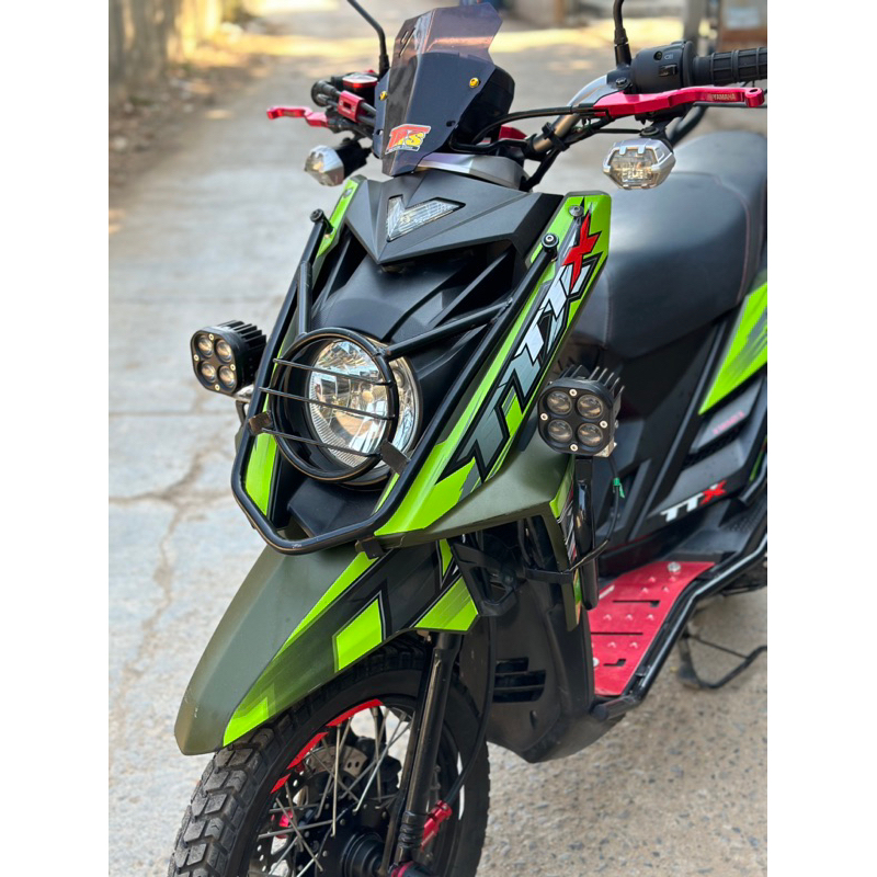 TTX Xride กันลมด้านข้าง พร้อมจุดยึดไฟตัดหมอก