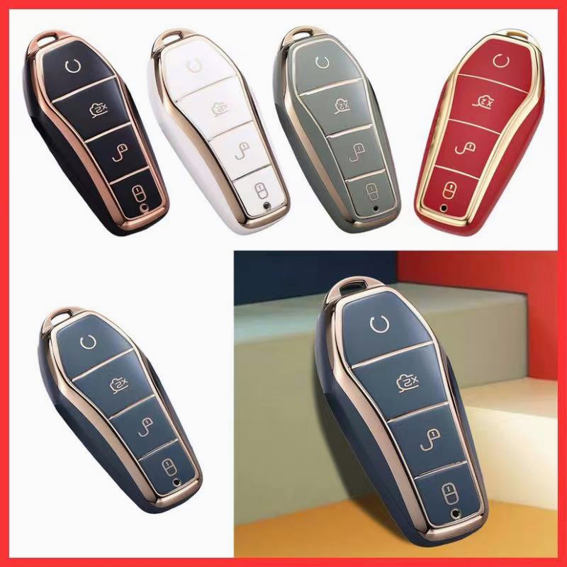 เคสกุญแจ Byd Atto 3 เคสกุญแจรีโมทรถยนต์ BYD Yuan plus วัสดุ TPU