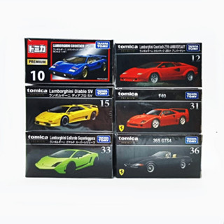 โมเดลรถ Tomica Premium Lamborghini, Ferrari กล่องดำ