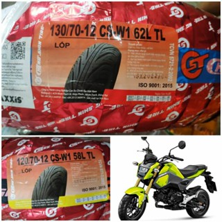 ยางนอก เรเดียน Maxxis ใส่ Msx 125 ล้อหน้า ล้อหลัง เบอร์ 130/70-12 , 120/70-12 ลาย CS-W1 คุณภาพเกินราคา