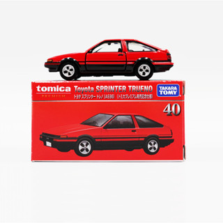 โมเดลรถ Tomica Premium  no.40 Toyota Sprinter Trueno AE86 (Red)