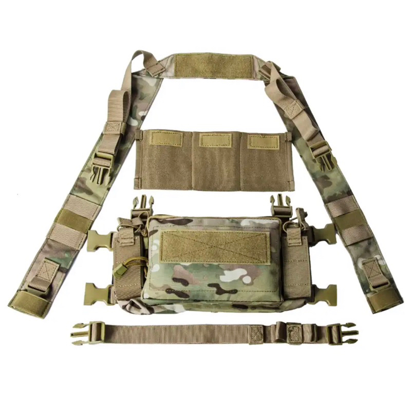 D3 Chest rig เสื้อกั๊ก CRM H Harness M4 5.56x3 ช่อง