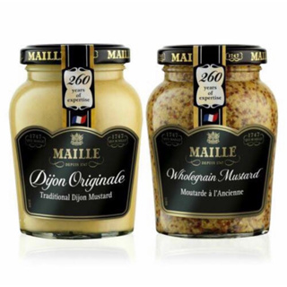 Mailie dijon mustard &amp; whole grain mustard 210g. ไมลี่ ดิจองมัสตาร์ด และโฮลเกรนมัสตาร์ด นำเข้าจากฝรั่งเศส🇫🇷 ของแท้100%