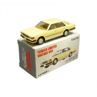 โมเดลรถ Tomica Limited Vintage Neo LV-N56a Nissan Cedric Hardtop 280D VL-6 Beige1/64 ล้อยาง