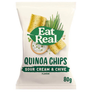 Eatreal quinoa chips 80g. แผ่นควินัวอบกรอบ นำเข้าจากอังกฤษ🇬🇧 ขนมนำเข้า