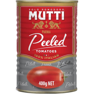 Mutti polpa Peeled tomato 400g. มะเขือเทศปอกเปลือกในน้ำมะเขือเทศ นำเข้าจากอิตาลี🇮🇹