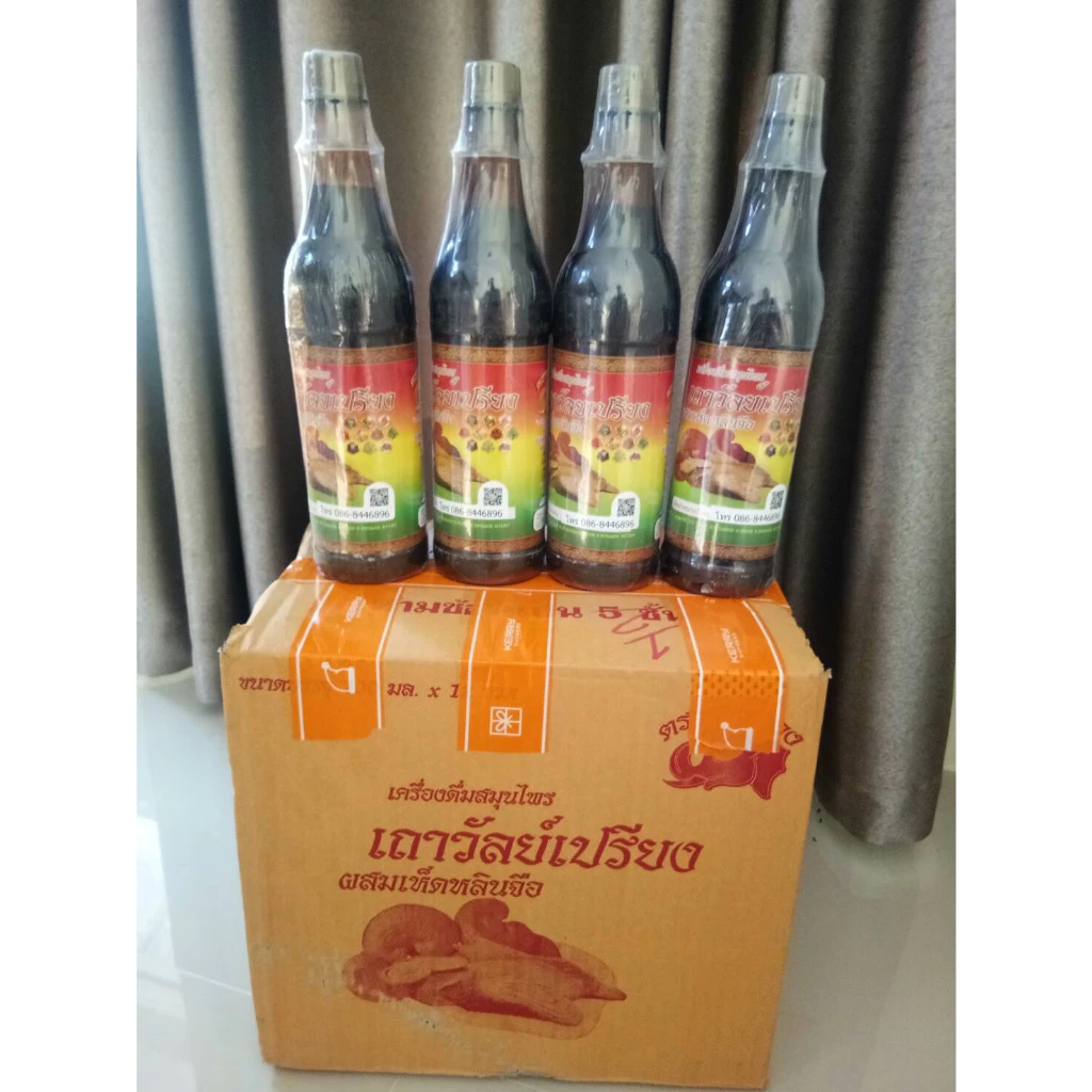 เครื่องดืมสมุนไพร เถาวัลย์เปรียง ตราช้างทอง ของแท้ มี อย. 12ขวดหรือ1โหล