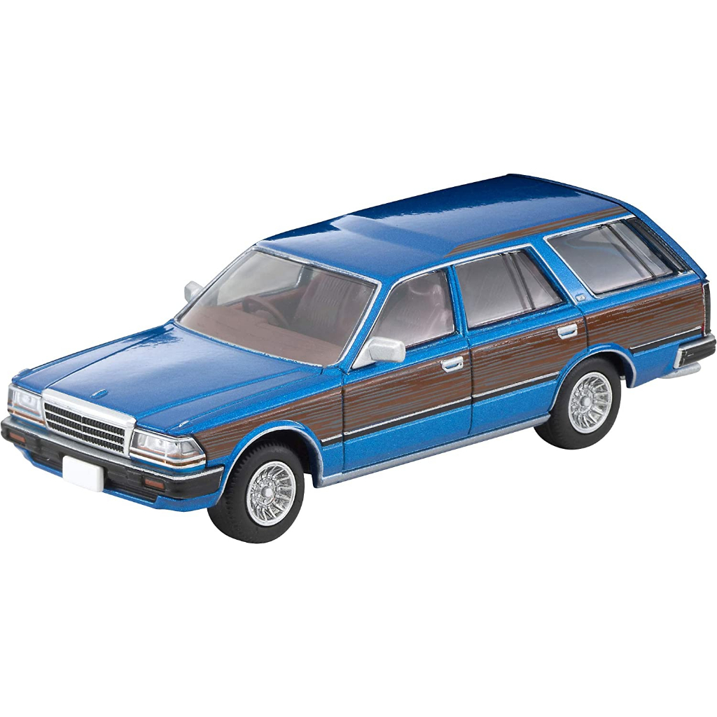 TOMYTEC Tomica Limited Vintage Neo 1/64 LV-N244a Nissan Gloria Wagon V20E GL Custom Blue / Wood Grai