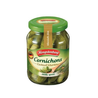 Hengdtenberg Cornichons 330g.โหลแก้ว แตงกวาดองในน้ำส้มสายชูปรุงรสนำเข้าจากเยอรมัน🇩🇪