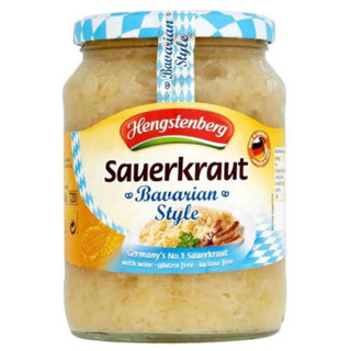 hengstenberg sauerkraut bavarian style 680g. กะหล่ำปลีดองปรุงรสสไตล์บาวาเรียน นำเข้าจากเยอรมัน🇩🇪