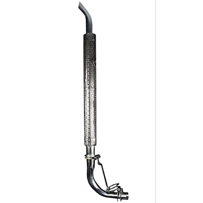 ท่อไอเสีย ตะแกรง ชุบโครเมี่ยม มีใยแก้ว รถไถ คูโบต้า / ยันม่าร์ รุ่นไม่ติดคานบน L3408​-L3608-L4508-L4