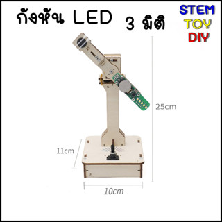 (พร้อมส่งจากไทย) ของเล่นวิทยาศาสตร์ DIY กังหันLEDแสดงภาพ3D DIY Stem Toy HA-A15