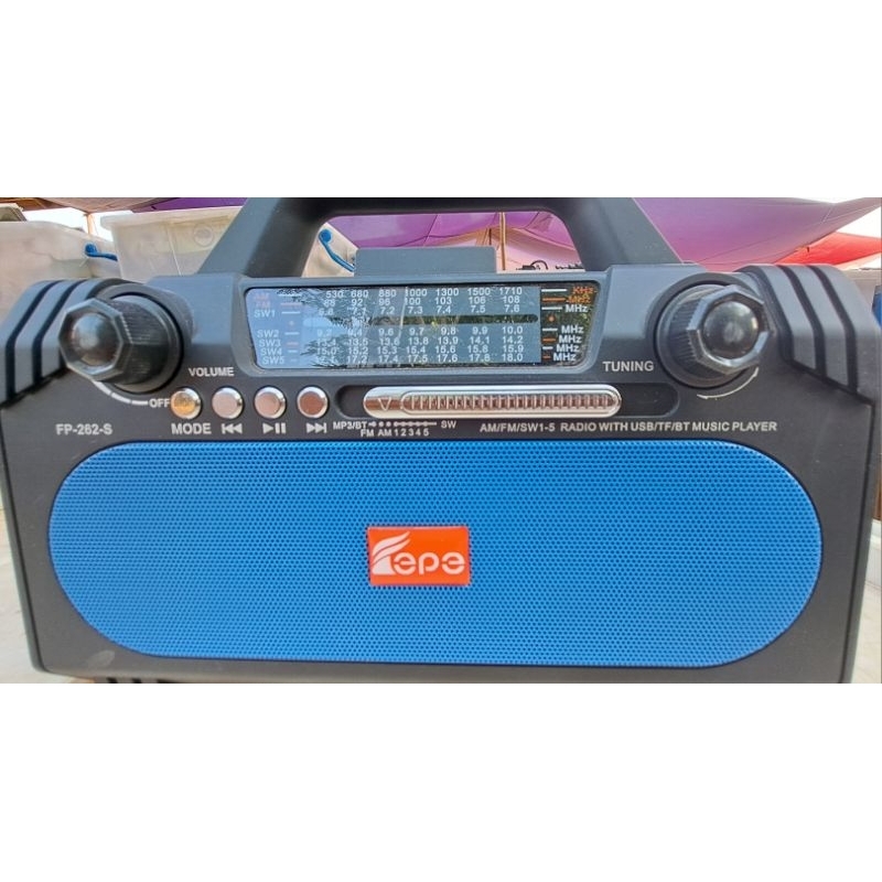 วิทยุโซล่าเซลล์USB.FM.AM.และบูลทูธ Bluetooth