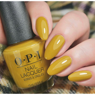 พร้อมส่ง OPI Ochre the moon เหลือง เอนไปทางเหลืองมัสตาร์ด dusty yellow เหลืองนู๊ดๆสมูทไปกับผิว ไม่ลอย  แท้ 💯%