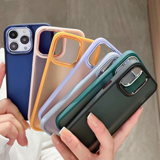 🔥เคสผิวด้าน ขอบสีกล้อง 🔥 ใช้สำหรับ Oppo A5 2020 A3S A5S A12 F9 A7 A9 2020 A31 A74 A95 A57 A39 A1K F7 A59 A71เคสกันกระแทก