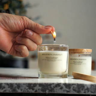 Scented candles, 100% organic soy wax เทียนหอมไขถั่วเหลืองออแกนิก 100% กลิ่นแนวธรรมชาติ