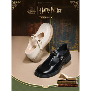 Teenmix x Harry Potter รองเท้าแมรี่เจน มีสายคาดกลาง สไตล์อังกฤษ รองเท้าผู้หญิง แฮร์รี่พอตเตอร์