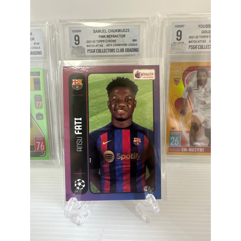 2022-23 Topps Merlin Heritage 98 UEFA Soccer Cards Barcelona