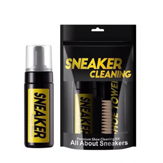 Sneaker cleaning เซททำความสะอาดรองเท้า และกระเป๋าผ้านิตติ้ง