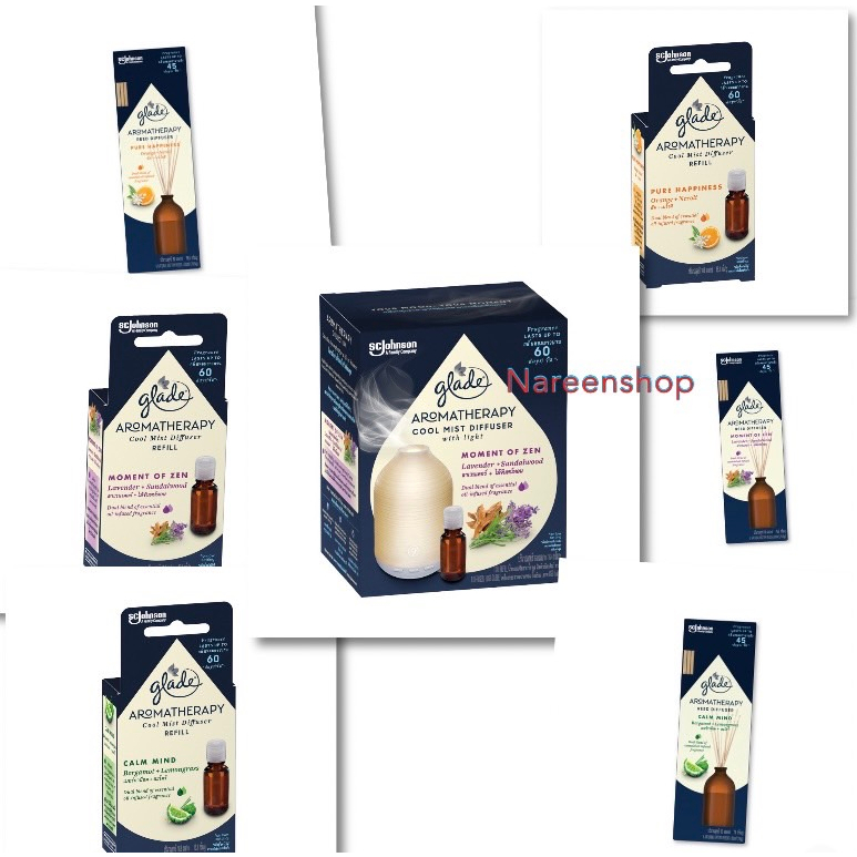 Glade Aroma therapy cool mist diffuser เกลด อะโรมา เทอราพี เครื่องกระจายความหอม lavender+sandalwood