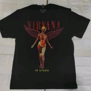 เสื้อยืดวง Nirvana in utero ลิขสิทธิ์แท้ปี 2022