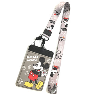 MICKEY M GB1 สายคล้องคอ สายคล้องบัตร ที่ใส่บัตร ซองใส่บัตร พร้อมสายคล้องคอ ลาย MICKEY M GB1 งานดี สวยงาม MANOPNEST