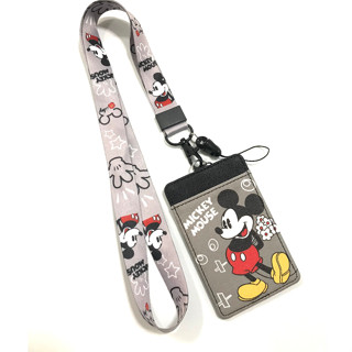 MICKEY M GB1 สายคล้องคอ สายคล้องบัตร ที่ใส่บัตร ซองใส่บัตร พร้อมสายคล้องคอ ลาย MICKEY M GB1 งานดี สวยงาม  BY 798 SHOP