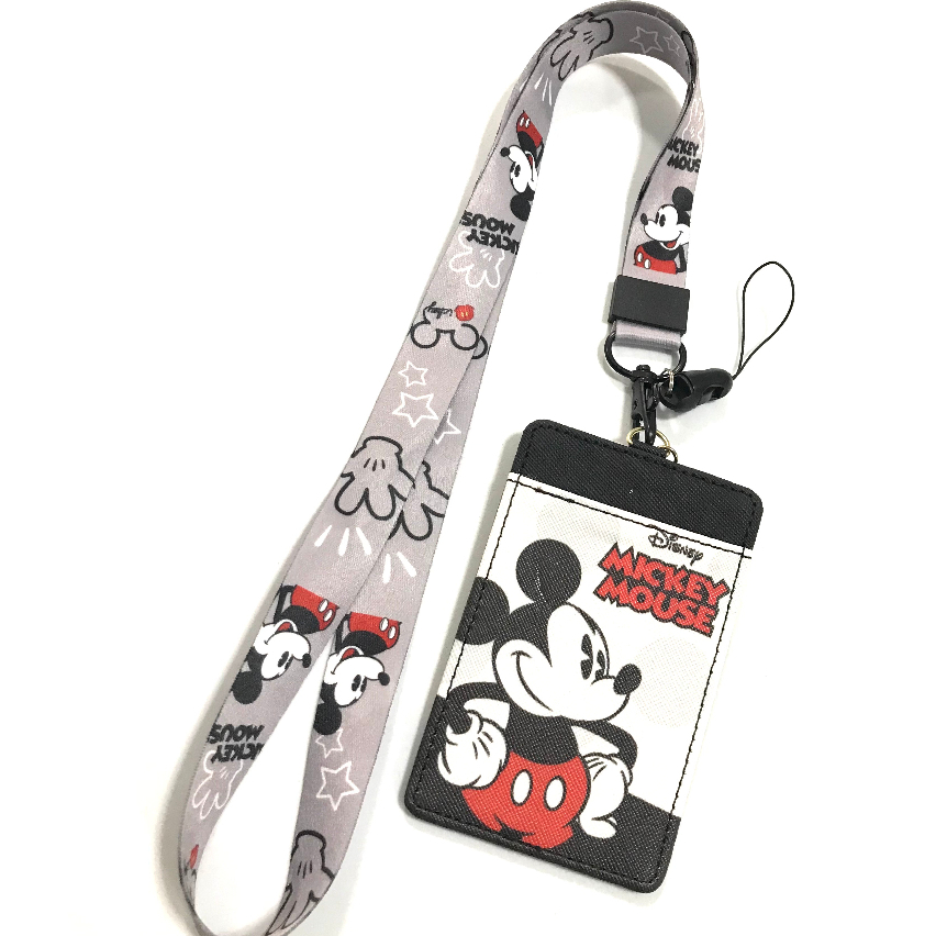 MICKEY WRG สายคล้องคอ สายคล้องบัตร ที่ใส่บัตร ซองใส่บัตร พร้อมสายคล้องคอ ลาย MICKEY WRG งานดี สวยงาม