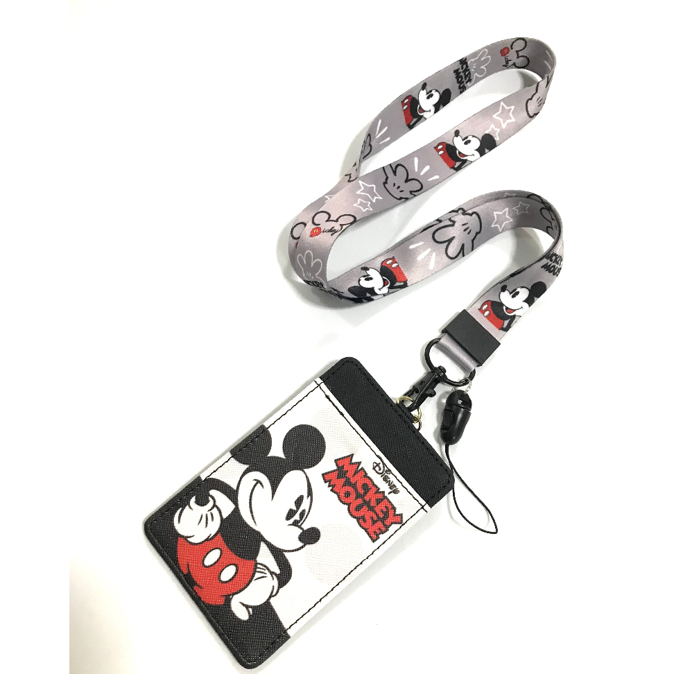 MICKEY WRG สายคล้องคอ สายคล้องบัตร ที่ใส่บัตร ซองใส่บัตร พร้อมสายคล้องคอ ลาย MICKEY WRG งานดี สวยงาม