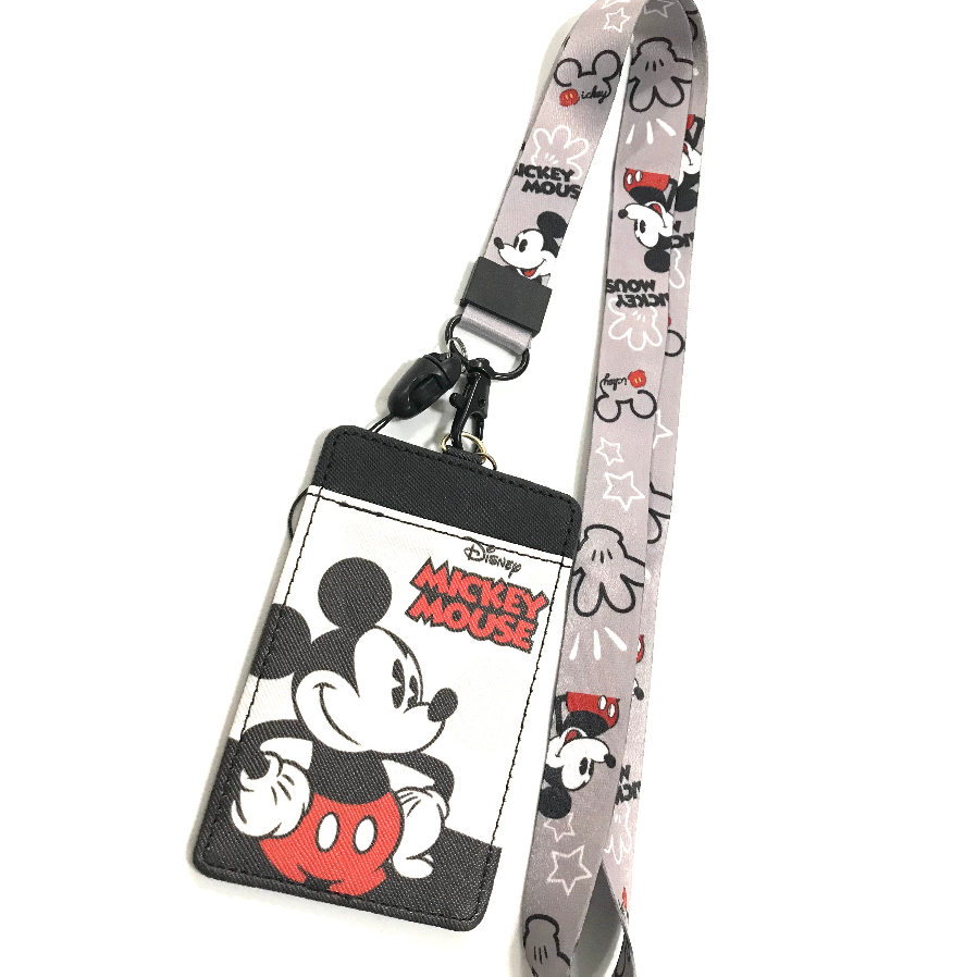 MICKEY WRG สายคล้องคอ สายคล้องบัตร ที่ใส่บัตร ซองใส่บัตร พร้อมสายคล้องคอ ลาย MICKEY WRG งานดี สวยงาม