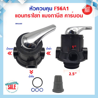 หัววาล์ว Manual Valve หัวควบคุมถังกรอง Manual Multi-port Valve for Water Treatment System F56A1 หัววาล์ว