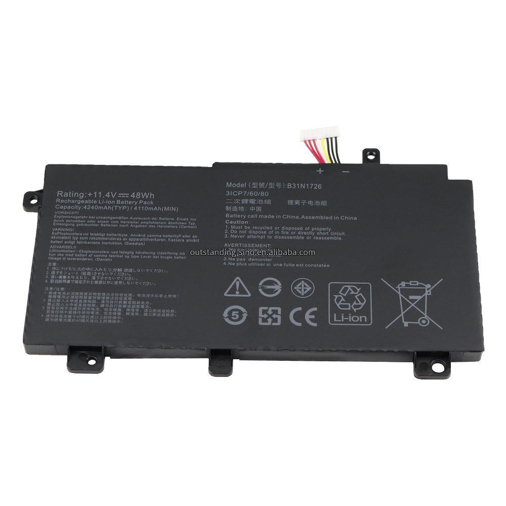 รอ10วัน แบตเตอรี่ของเทียบ ASUS ROG Strix G15 G512 G512LI G531 G531GT G531GV G531VW Model: B31N1726