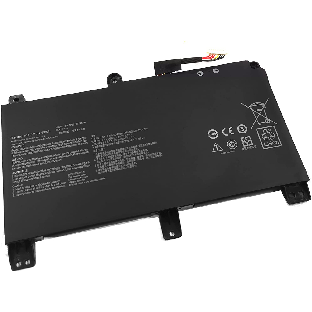 รอ10วัน แบตเตอรี่ของเทียบ ASUS ROG Strix G15 G512 G512LI G531 G531GT G531GV G531VW Model: B31N1726