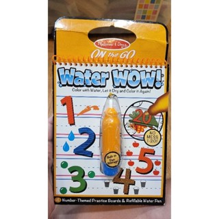 Melissa &amp; Doug - Water Wow สมุดระบายสีด้วยน้ำเปล่า ใช้ซ้ำได้ ไม่ toxic