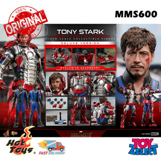 พร้อมส่ง+โค๊ด Tony Stark with MK5 Suit Up: Iron Man 2 1/6 Scale (Deluxe) MMS600 By Hot Toys (ลิขสิทธิ์แท้)