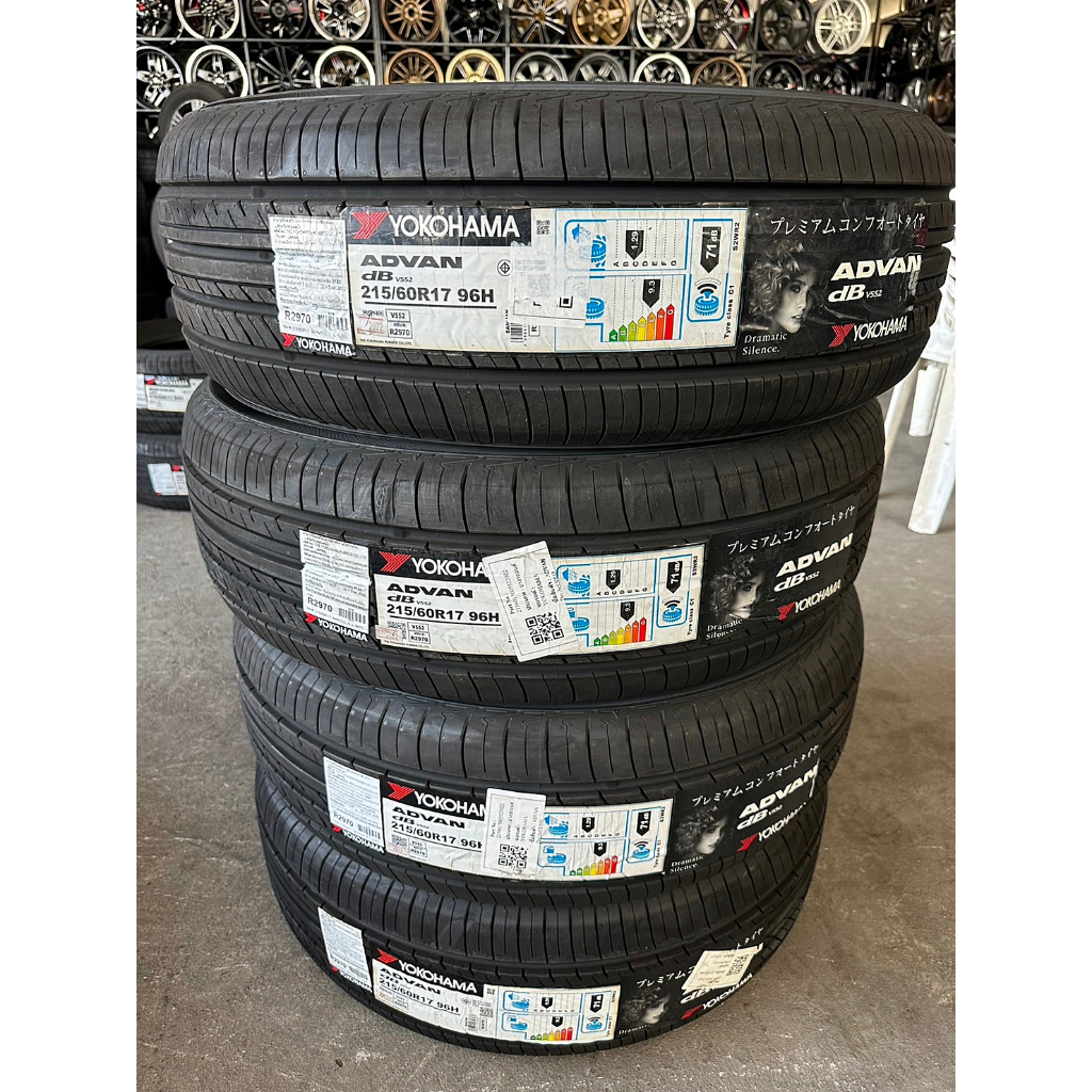 🔴 ยาง "#โยโกฮามา" Yokohama Advan dB V552 ผลิตญี่ปุ่น 🇯🇵🇯🇵 215/60R17 ปี 22