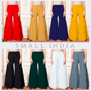 {**ส่งฟรี**} SMALL INDIA 💐✨ Rayon Sharara Pant 💐✨ Women Ethnic Wear