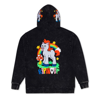 SLUM LTD - RIPNDIP H22 Taste The Rainbow Hoodie Black Mineral Wash