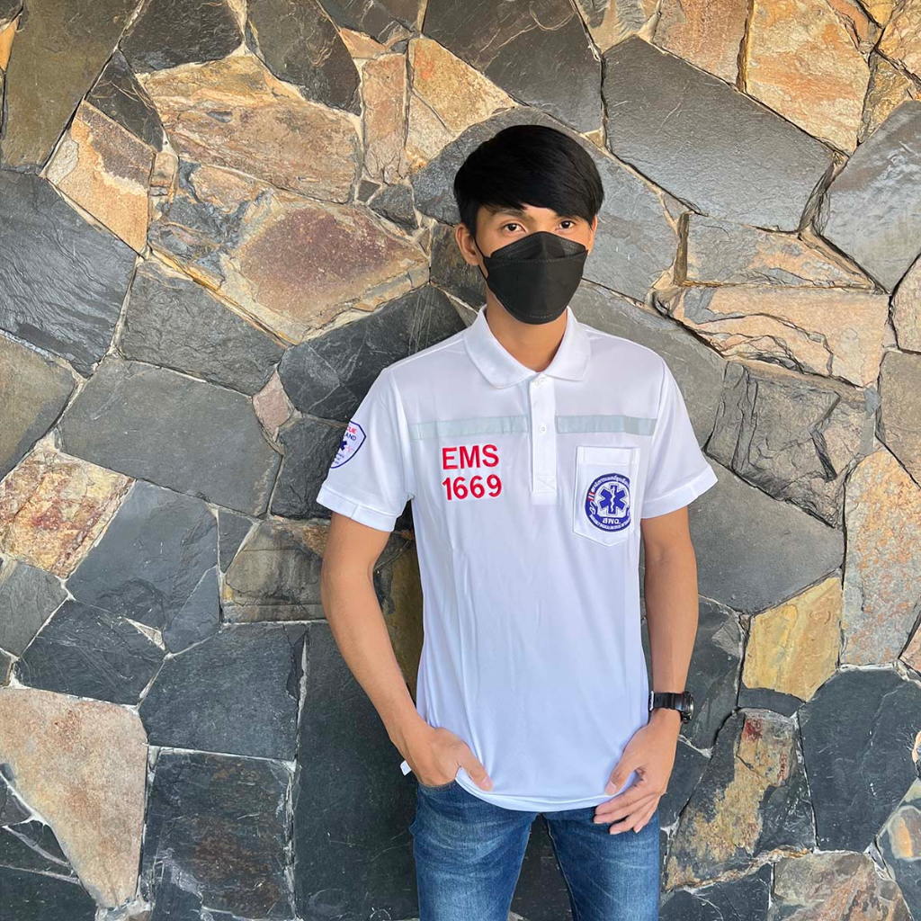 เสื้อคอปกแขนสั้น ปัก Ems เนื้อผ้านุ่ม ซักแล้ว ไม่ขึ้นขน รูปที่ 7