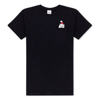 SLUM LTD - RIPNDIP H22 Lord Santa Pocket Tee Black