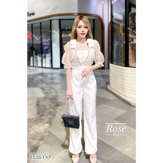 👗👗 ลดราคา งานเข้าใหม่ จั๊มสูท แต่งแขนพอง