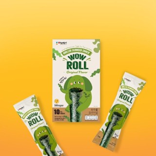 สาหร่ายเกาหลีว้าวโรล Kokiri Wow Roll seaweed สาหร่ายย่าง กล่อง10ชิ้น