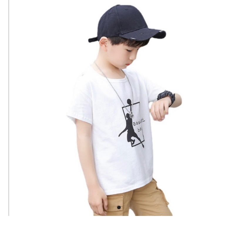 (พร้อมส่ง) เสื้อยืดผ้าคอตตอนเด็กผู้ชาย เด็กผู้หญิง หลายแบบหลายสี เนื้อนุ่มใส่สบาย - รูปที่ 2