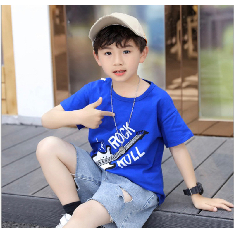 (พร้อมส่ง) เสื้อยืดผ้าคอตตอนเด็กผู้ชาย เด็กผู้หญิง หลายแบบหลายสี เนื้อนุ่มใส่สบาย - รูปที่ 5