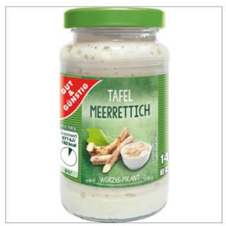 Tafel Meerrettich (Gut&amp;gunstig) 140g. ทาเฟล เมอเรซทิค ซอสสำหรับจิ้มเนื้อสัตว์ นำเข้าจากเยอรมัน🇩🇪