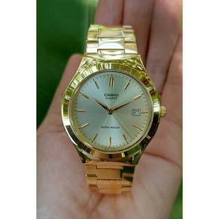 นาฬิกา Casio นาฬิกาผู้ชาย สายสแตนเลสสีทอง รุ่น MTP-1170N-9A - (สินค้าขายดี) -ของแท้ 100% รับประกัน 1 ปีเต็ม