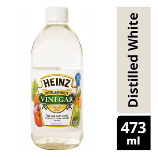 Heinz distilled white vinegar ไฮนส์ น้ำส้มสายชูกลั่น ขวดแก้ว นำเข้าจากสเปน🇪🇸 473มล.