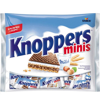 Storck Knoppers Milk Hazelnut Waffle Minis 200g BBF.29/11/24